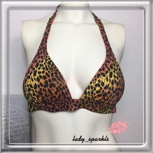💎Victoria’s Secret Bikini top, Leopard print, XS